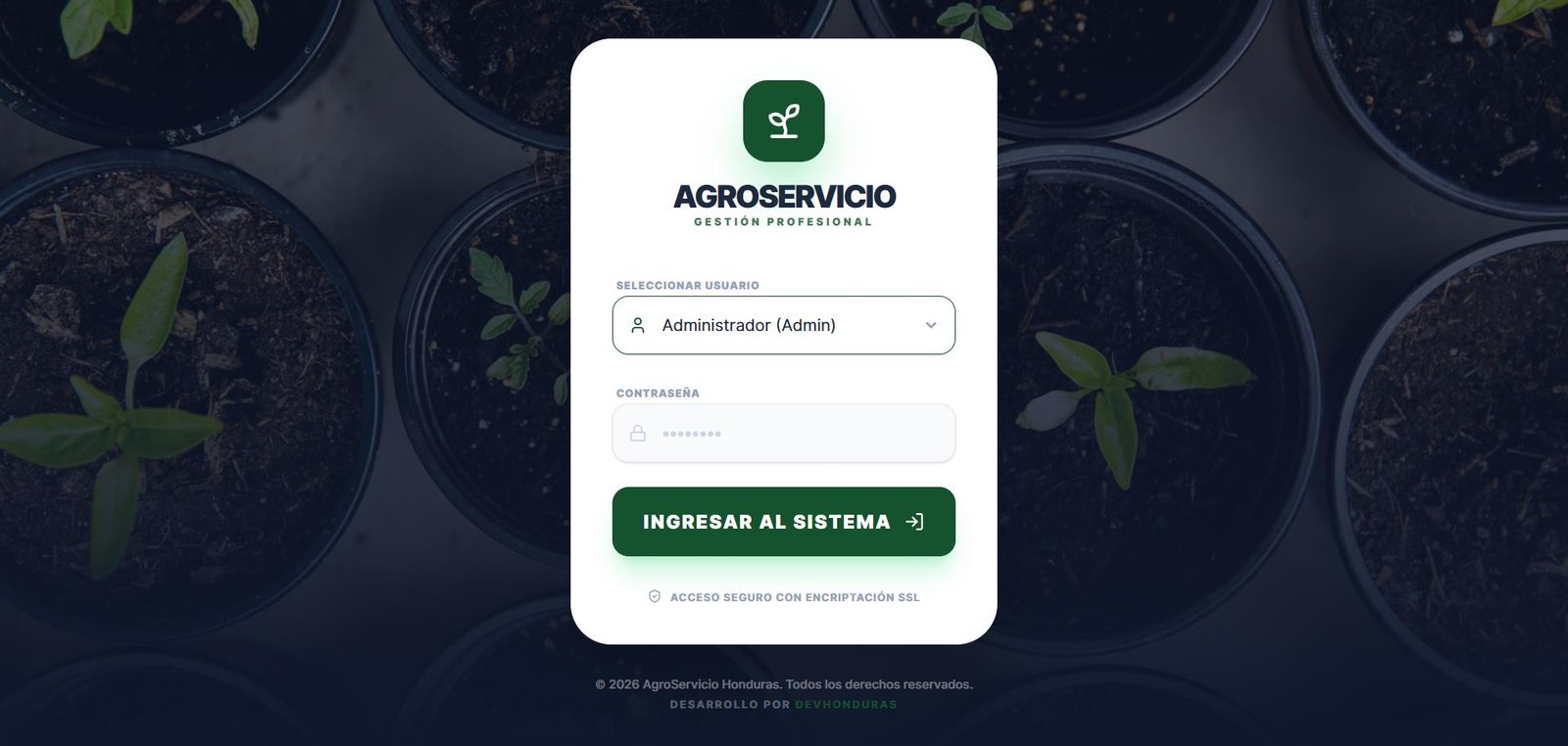 AgroServicio - ERP vertical y Sistema de Gestión Agropecuaria