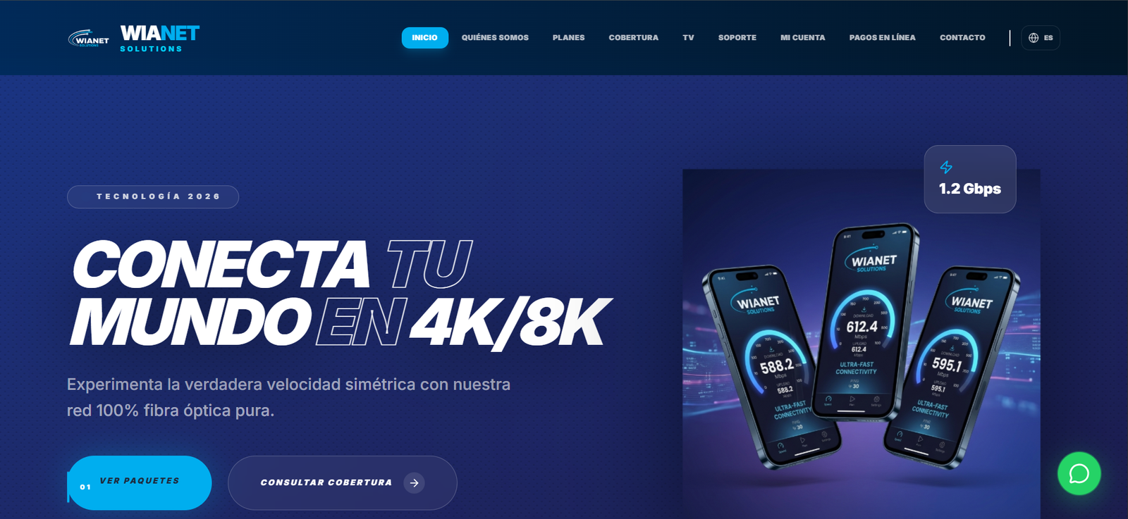 Wianet Solutions - Plataforma Web ISP, Portal de Clientes y Sistema IPTV