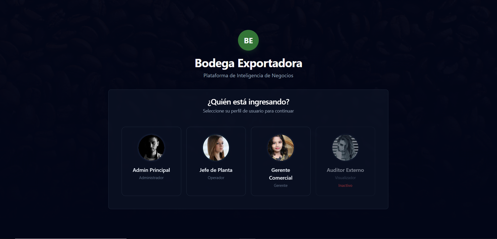 Coffee Intel - ERP de Exportación Agroindustrial y Mesa de Trading